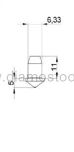 Rockwell diamond Indenter RDI034 + UKAS certificate