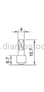 Vickers diamond Indenter Shimadzu type M
