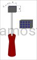 Hand diamond dresser for grinding wheels