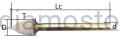 Cotton fiber mounted points