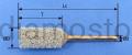 Non-woven aluminium oxide and silicon carbide mounted points