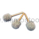 Non-woven aluminium oxide and silicon carbide mounted points - type C