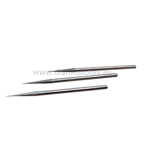 Diamond plated tapered pins