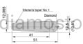 1,25ct single point Diamond Dresser